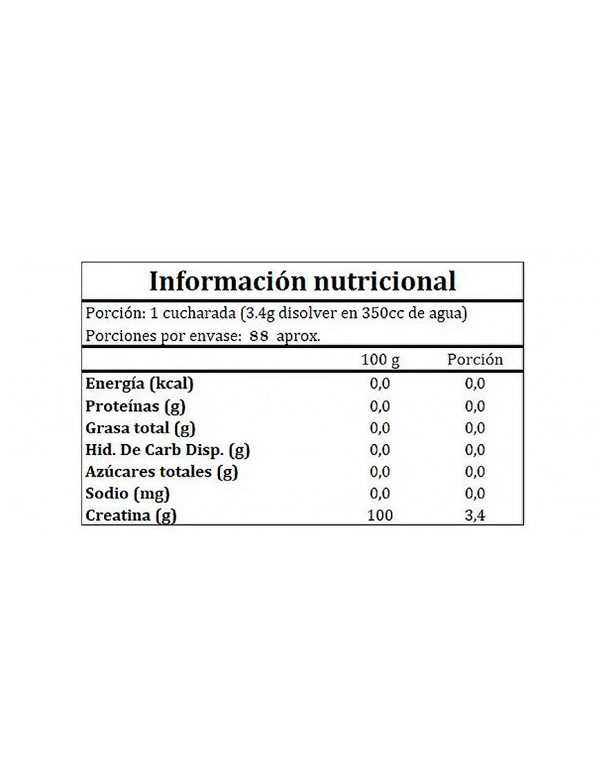 CREATINA MONOHIDRATO 300 GR "BIOTECH"