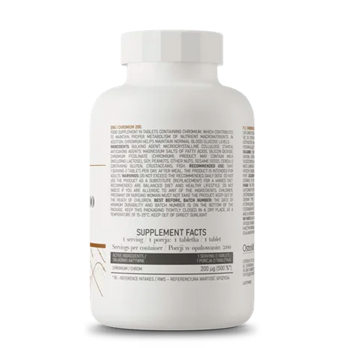 CHROMIUM 200 MG 200 TABS OSTROVIT