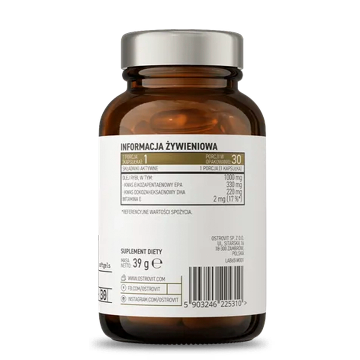 PHARMA ELITE OMEGA 3 30 CAPS "OSTROVIT"