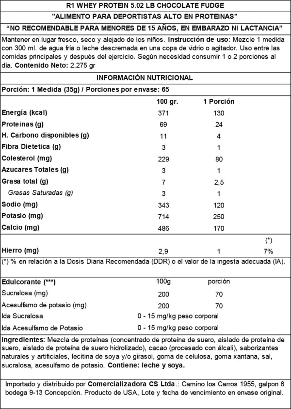R1 WHEY PROTEIN BLEND 5 LB