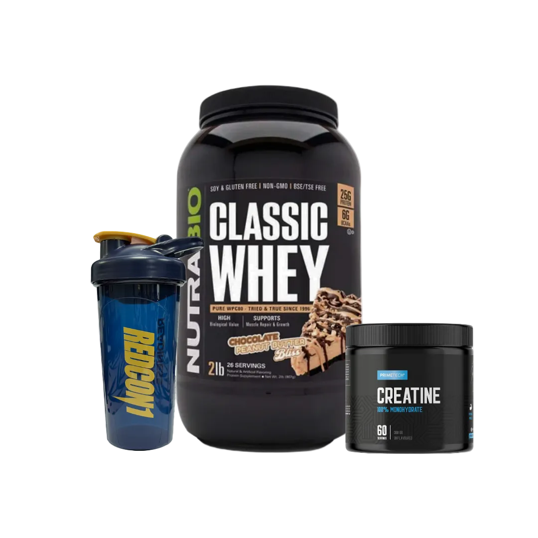 CLASSIC WHEY 2 LB + CREATINA 300 GR "PRIMETECH" + SHAKER