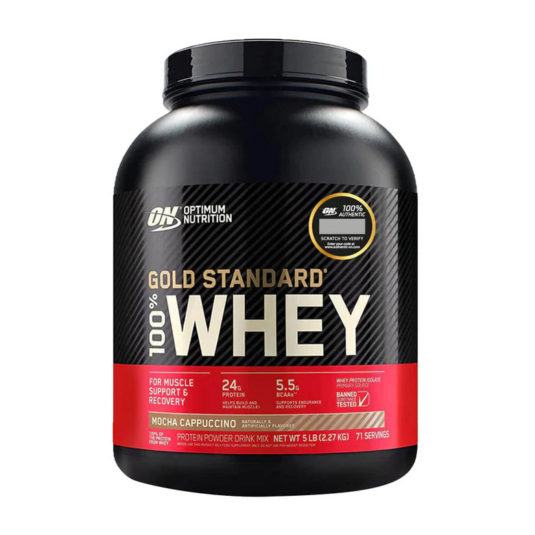 "OPTIMUM NUTRITION" GOLD STANDARD 100% WHEY 5 LB