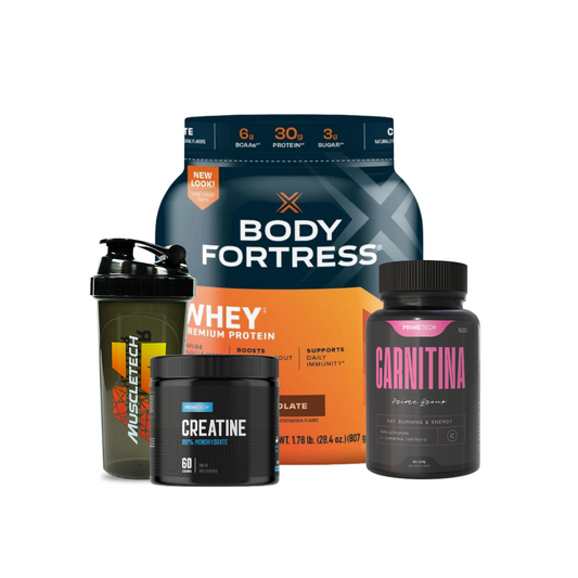 PROTEINA 100% ISOLATE PROTEIN BODY FORTRESS (680 GR) + CREATINA 100% MONOHIDRATO 300 GR "PRIMETECH" + ARGININA 60 CAPS + SHAKER DE REGALO