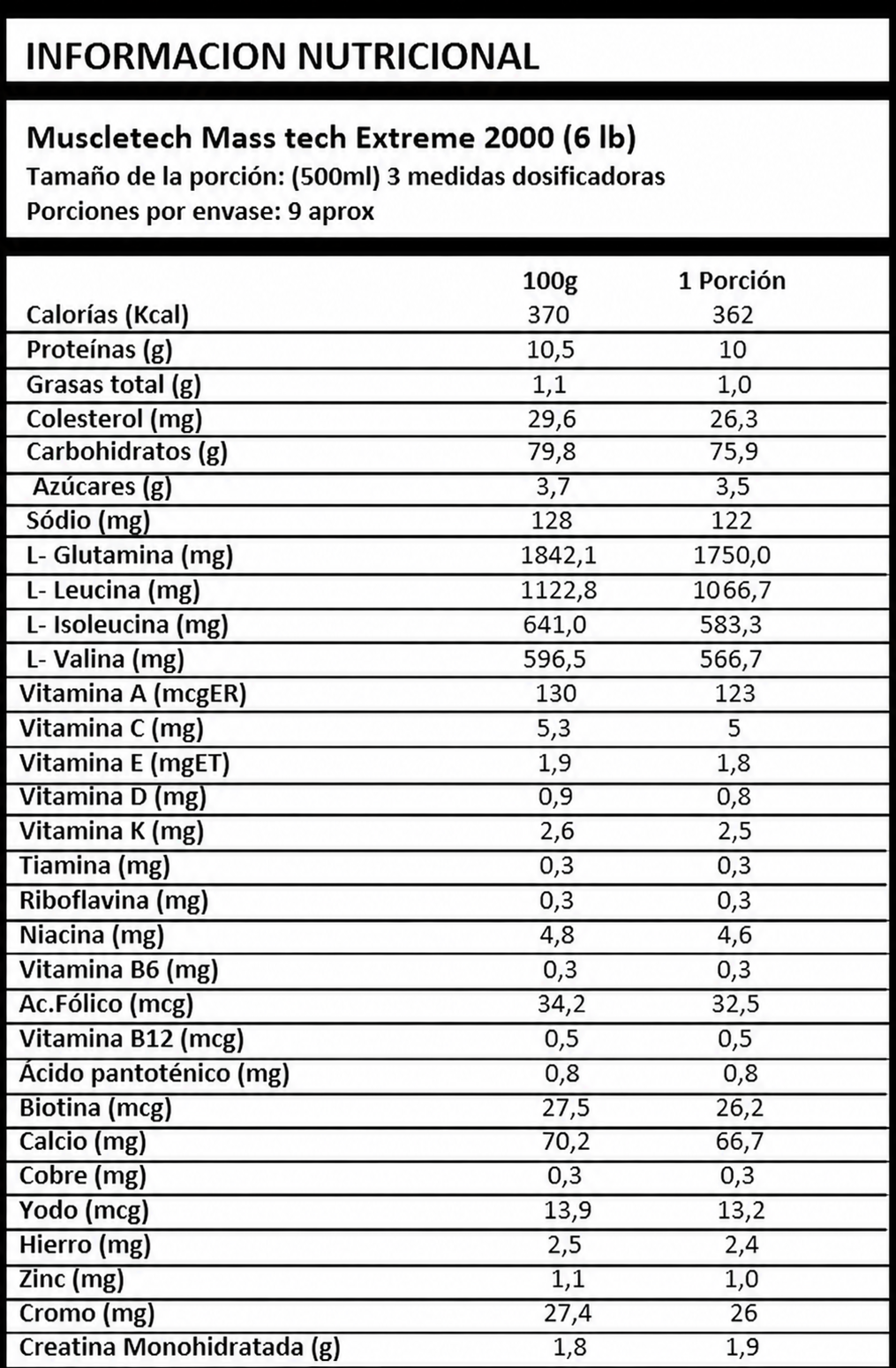 MASS TECH EXTREME 6 LB "MUSCLETECH"
