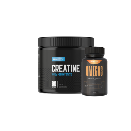 CREATINA MONOHIDRATO 300 GR "PRIMETECH" + OMEGA 3 60 CAPS "PRIMETECH" PRE VENTA DESPACHO EL DIA 24 DE FEBRERO