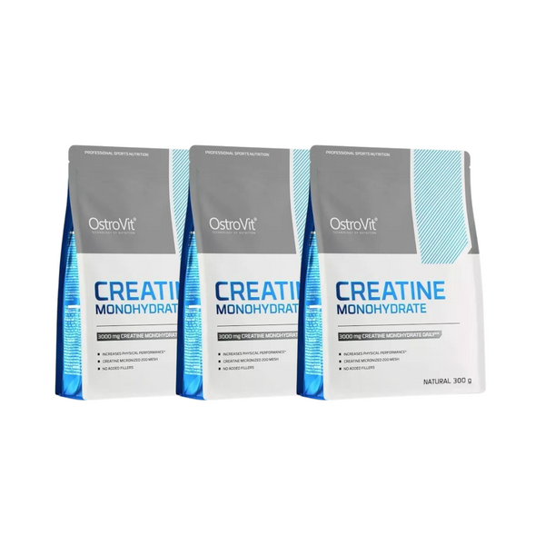 3 CREATINAS MONOHIDRATO OSTROVIT 300 GRS