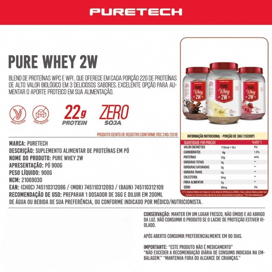 PURETECH 100% PURE WHEY 900 GR + CREATINA 100% MONOHIDRATO 300 GR "PRIMETECH" + OMEGA 3 60 CAPS+ SHAKER DE REGALO