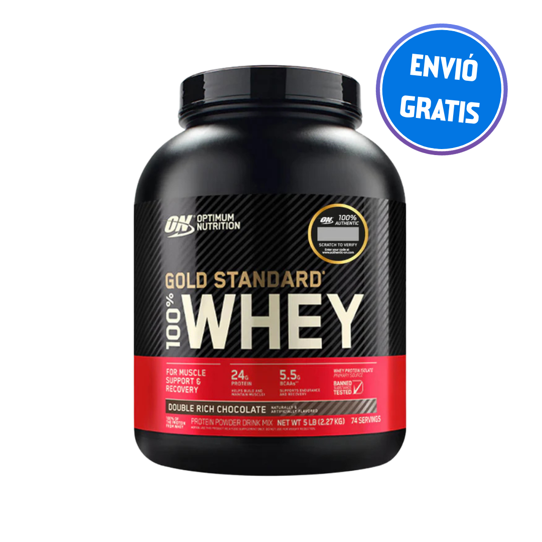 "OPTIMUM NUTRITION" GOLD STANDARD 100% WHEY 5 LB