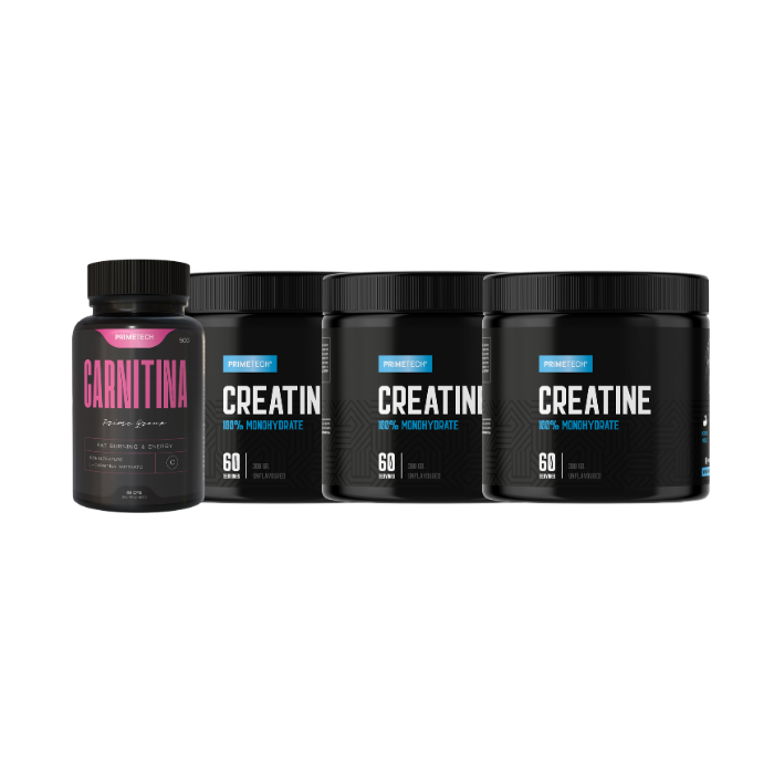 PACK X3 CREATINAS 300g + CARNITINA - PRIMETECH
