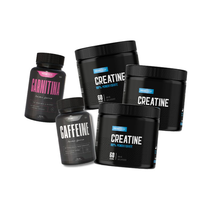 Pack Definición: x3 Creatina + Carnitina + Cafeína