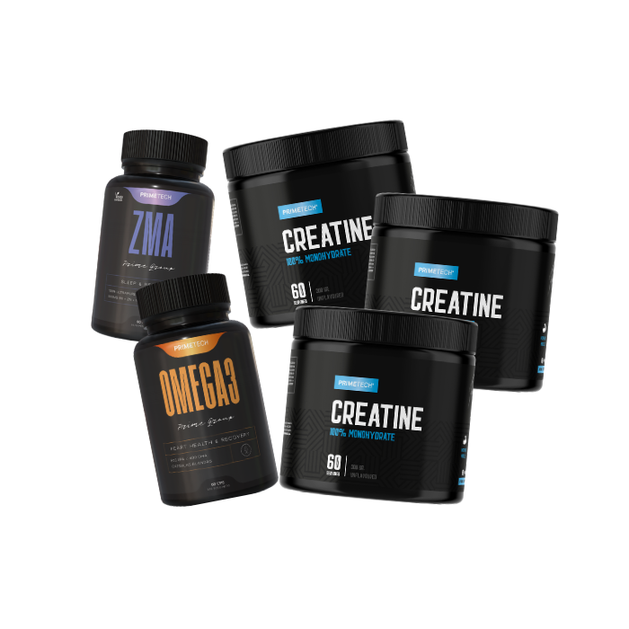 Pack x3 Creatina + Omega 3 + ZMA