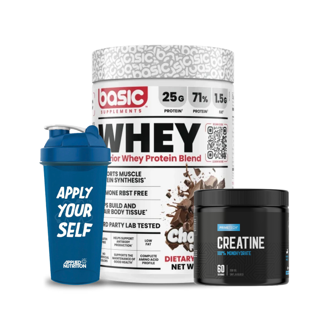 Pack Proteína Basic 2 LB + Creatina Monohidrato 300 g + Shaker