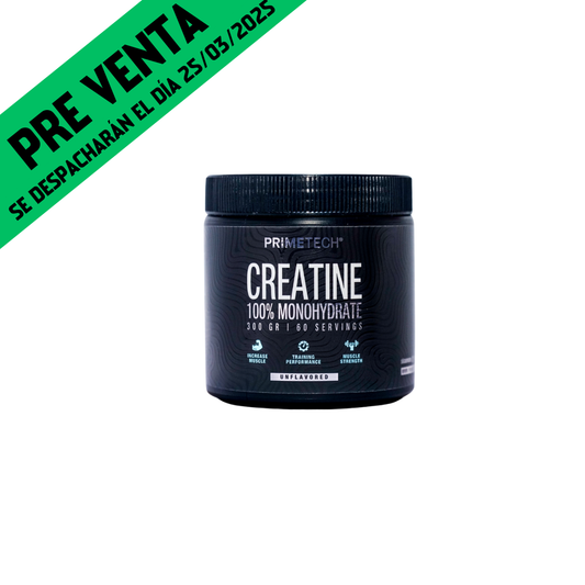 PRE VENTA - CREATINA 100% MONOHIDRATO 300 GR "PRIMETECH"