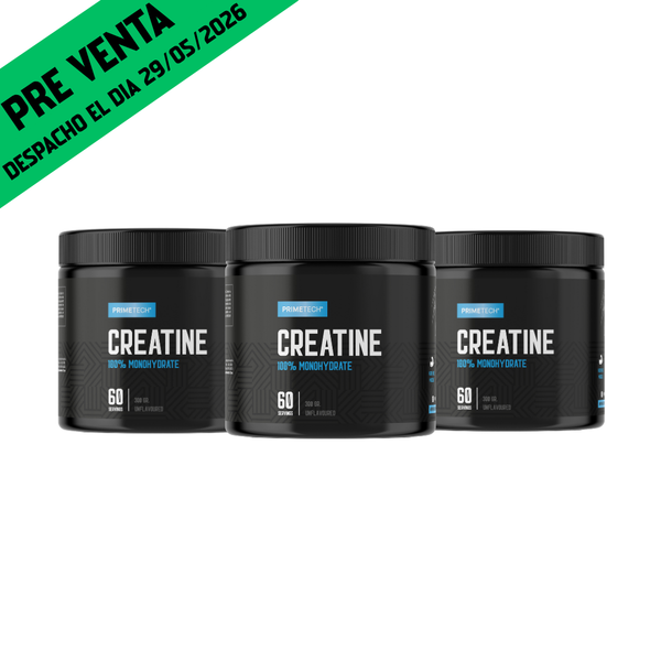 PRE VENTA | 3 CREATINAS MONOHIDRATO 300 GR "PRIMETECH"  | DESPACHO EL DIA 29-05-2026