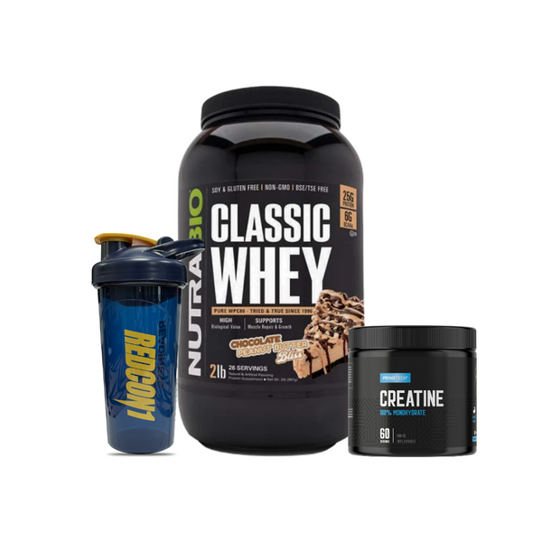 CLASSIC WHEY 2 LB + CREATINA 300 GR "PRIMETECH" + SHAKER |