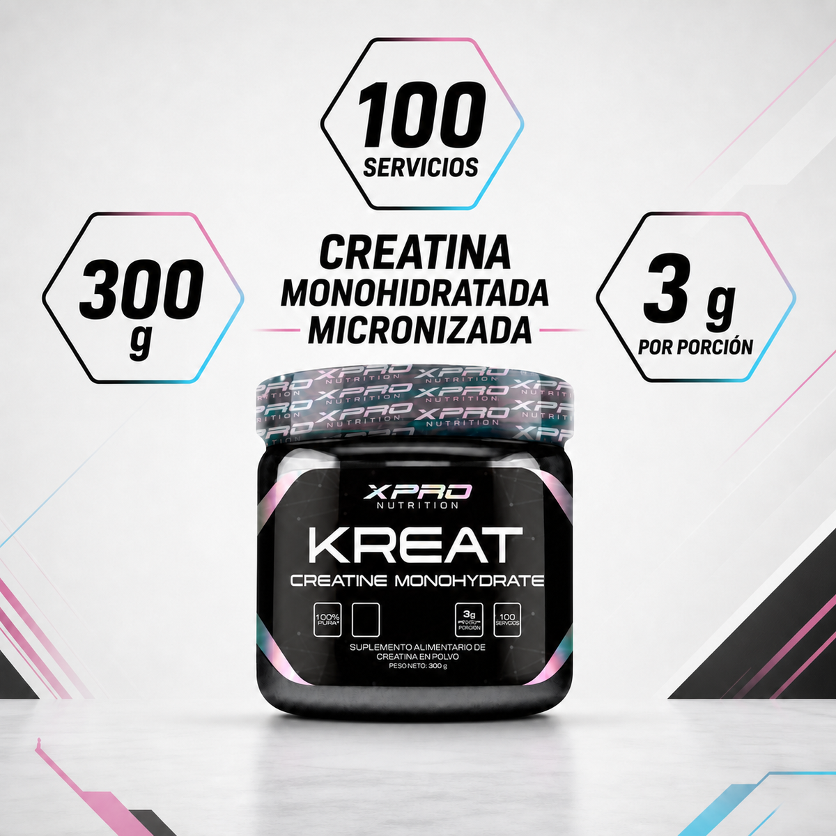 XPRO NUTRITION KREAT CREATINA MONOHIDRATADA 300 GR