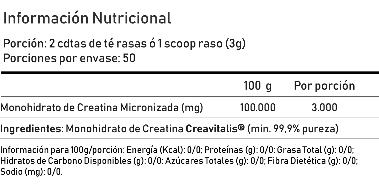 Crealife® - Creatina Monohidratada 150g by Creavitalis® "TRUSTLABS"
